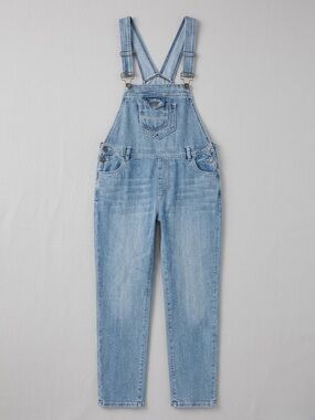 90’s Anna-Kaci Light Blue Denim Baggy Cropped Overalls